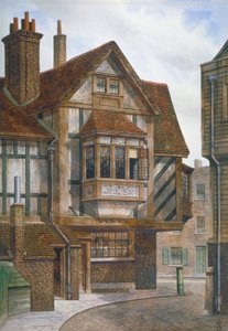 Domy v Bishopsgate, City of London, 1860. od JL Stewart