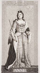 Královna Anna (1665-1714) z „Ilustrace anglické a skotské historie“ svazek II