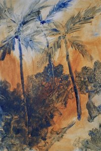 Tropické modré palmy od JMF FINE ART