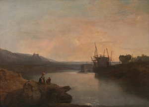 Hrad Harlech, z trajektu Tygwyn, Summer