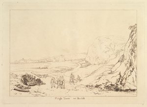 Martello Towers poblíž Bexhill, Sussex Liber Studiorum, část VII, deska 34, 1811. od Joseph Mallord William Turner