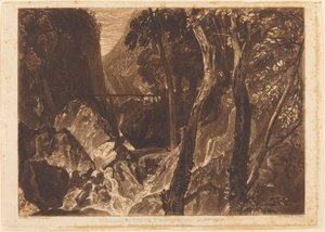 Mill near the Grand Chartreuse, publikoval 1816. od Joseph Mallord William Turner