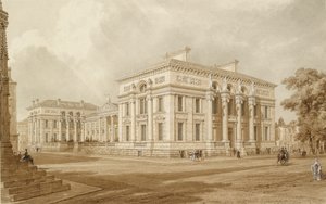 Jihovýchodní pohled na Taylor Building a univerzitní galerie, 19. století od Joseph Mallord William Turner
