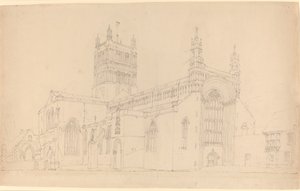 opatství Tewkesbury. od Joseph Mallord William Turner