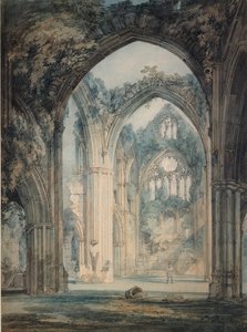 Příčná loď Tintern Abbey, Monmouthshire, c1794 od Joseph Mallord William Turner