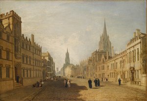 Pohled na High Street, Oxford, 1809-1810 od Joseph Mallord William Turner