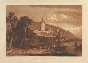 Město Thun, Švýcarsko Liber Studiorum, část XII, deska 59, 1. ledna, od Joseph Mallord William Turner