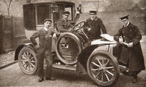 První taxi v Liverpoolu, Merseyside, 1906 od JP Wood