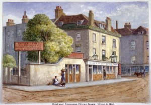 Old Goat and Compasss Inn, Marylebone Road, Londýn, 1868 od JT Wilson