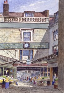 Swan Inn, Leadenhall Market, Londýn, c1870