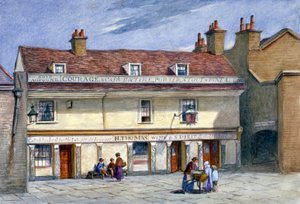 Veřejný dům The Ship Aground, Wolseley Street, Bermondsey, Londýn, c1875.