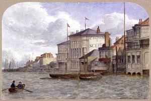 Pohled na Crown And Sceptre Inn, Greenwich, Londýn, c1870