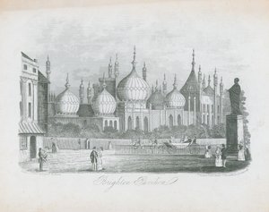 Celkový pohled na Brighton Pavilion od J.T. Wood