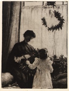 Vánoční zeleň od J. Alden Weir