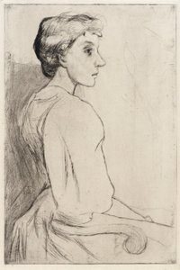 Portrét ženy od J. Alden Weir