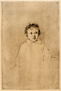 Skica dítěte od J. Alden Weir