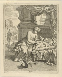 Thetis potře Achilla ambrózií Scény ze života Achilla (název série) Vitam et mortem achilli (název série)