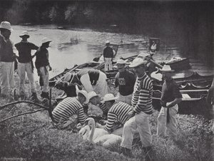 Swan upping na Temži, Nicking nebo Marking od J. Benjamin Stone