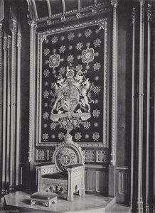 Královské sídlo v Kings Robing-Room od J. Benjamin Stone