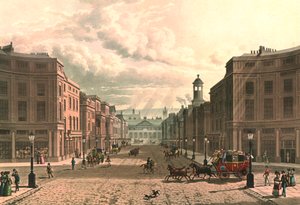Regent Street z Piccadilly, c1822.
