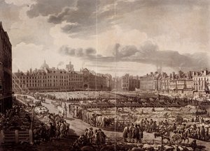 Smithfield Market, Londýn, 1811