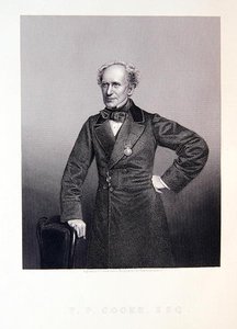 Thomas Potter Cooke, z knihy "The Drawing-Room Portrait Gallery of Emminent Personages" (Portrétní galerie významných osobností v kreslírně) od J. and C. (after) Watkins