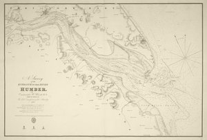 Průzkum vjezdu do řeky Humber provedený komandérem Williammem Hewettem, R.N., na příkaz pánů komisařů admirality 1828.
