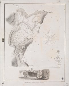 Archipeligo, Rhodos I., Port Lindo prozkoumal kapitán Thomas Graves, HMS 