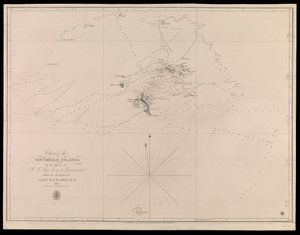 Mapa Seychelských ostrovů od důstojníků lodí H.M. Leven a Barracouta pod vedením kapitána W.F.W. Owena R.N. 1825