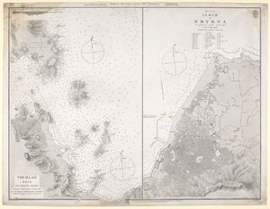 Mapa přístavů ve Smyrnenském zálivu