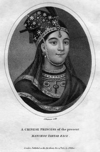 Čínská princezna tatarského závodu Manchoo, 1801.