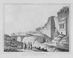 Most přes potok Cedron. Jan, 18.1.1830