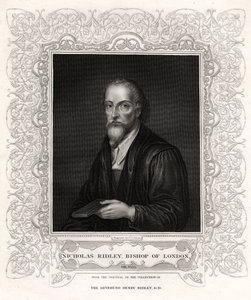 Nicholas Ridley, biskup z Londýna, 19. století od J. Cochran