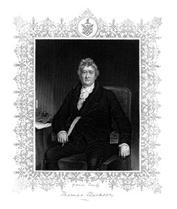 Thomas Clarkson, anglický politik a bojovník proti otroctví, 19. století.