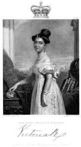 Viktorie, královna Velké Británie a Irska, c1838