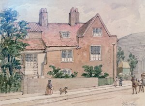 Staré domy v Kennington Green, 1855 od J. Findley