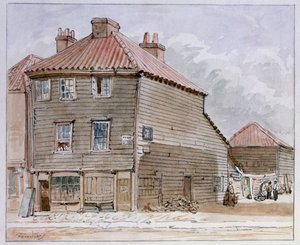 Pohled na starý dům v High Street, Lambeth od J. Findley