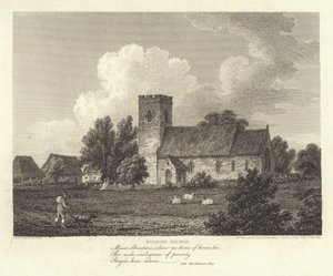 Robert Bloomfield, básník: Sapiston Church (rytina)