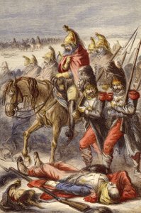 Ústup z Moskvy (chromolitho)