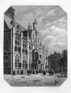 Radnice v Delftu, Nizozemsko, 1620 c1870.