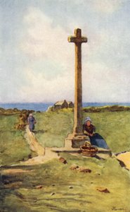 Oratoř Jacquese Cartiera (barevné lito) od J. Hardwicke Lewis