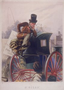 Taxikář Hansom, Londýn, 1854