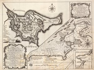 Plán města a přístavu Louisburg, Cape Breton od J. Hinton