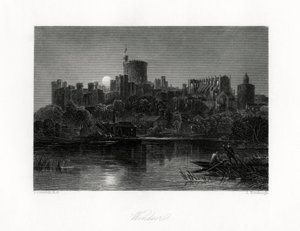 Hrad Windsor, Berkshire, 19. století od J. Horsburgh