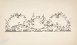 Návrh na výzdobu panelů, 1828-40. od J Hulme