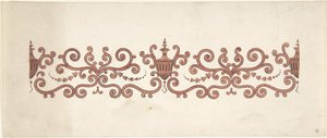 Návrh na výzdobu panelů, 1828-40. od J Hulme