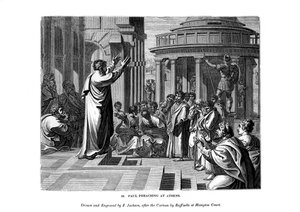 Pavel káže v Aténách, 1843.