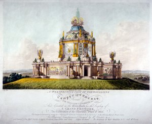 Temple of Concord, Green Park, Westminster, Londýn, 1814 od J Jeakes