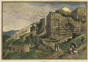 V bezpečí. Z: Malebná Palestina, Sinaj a Egypt od J. Johnstone