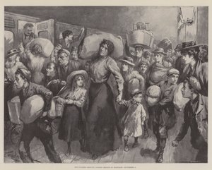 Hop-Pickers opouštějí London Bridge o půlnoci 1. září